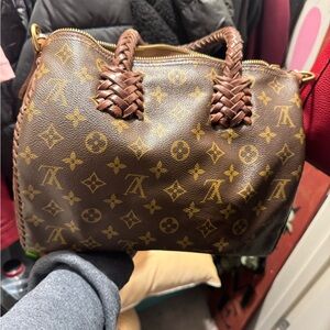 Louis Vuitton Gold and Brown Monogram Satchel